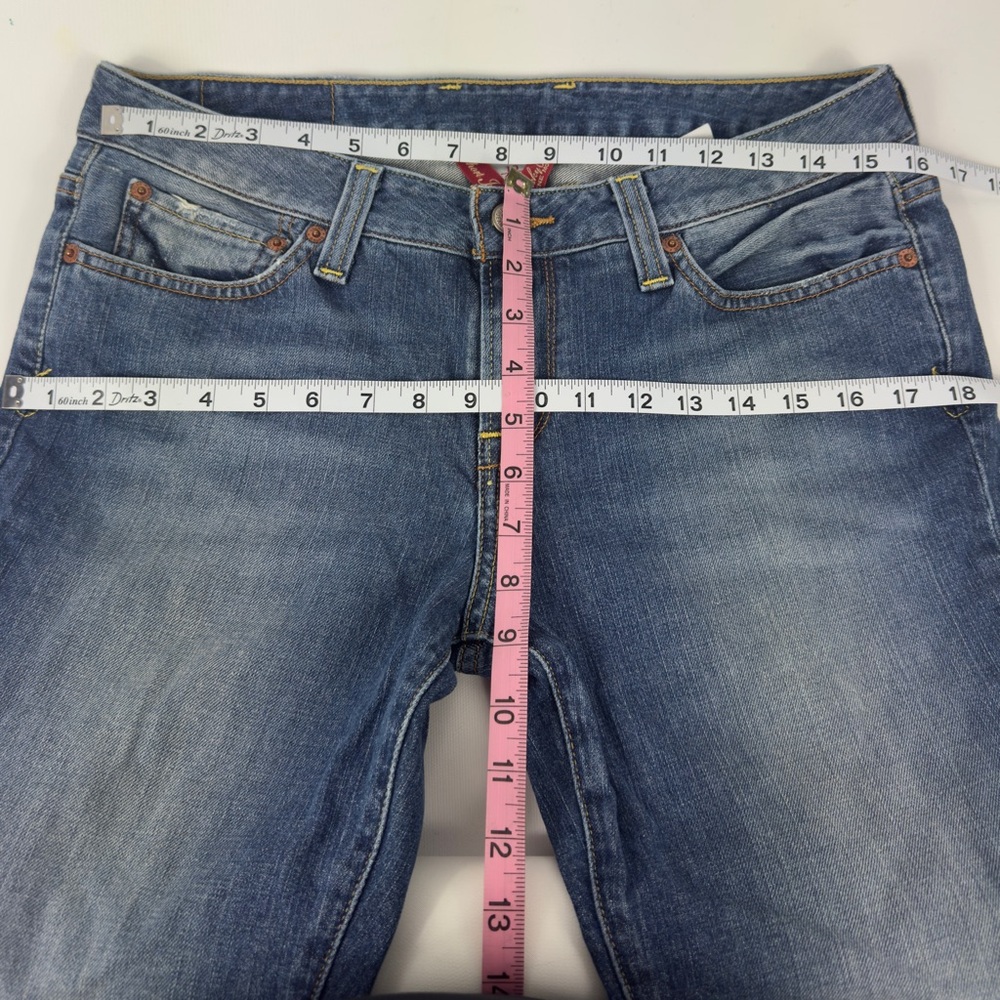 Lucky Brand Lola Straight Short Inseam Denim Jeans Sz 10/30 Med Wash EUC - Picture 11 of 15